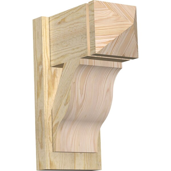 Ekena Millwork Funston Arts & Crafts Rough Sawn Outlooker, Douglas Fir, 8"W x 14"D x 18"H OUT08X14X18FST03RDF - main